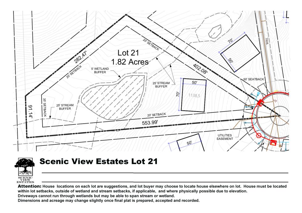 Lot Layout | Scenic View Estates