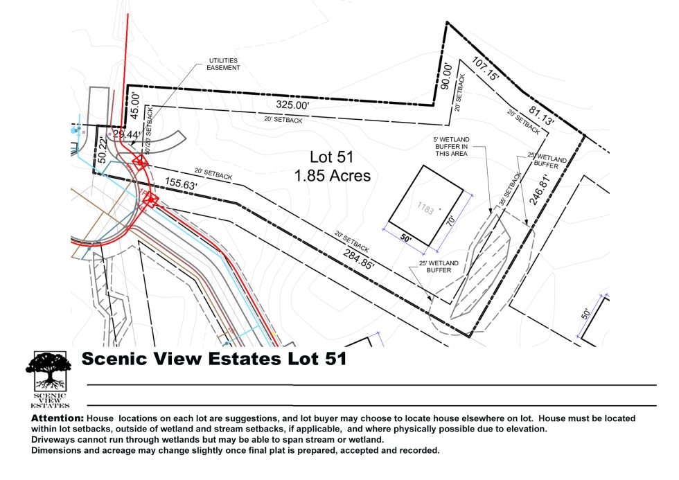 Lot Layout | Scenic View Estates